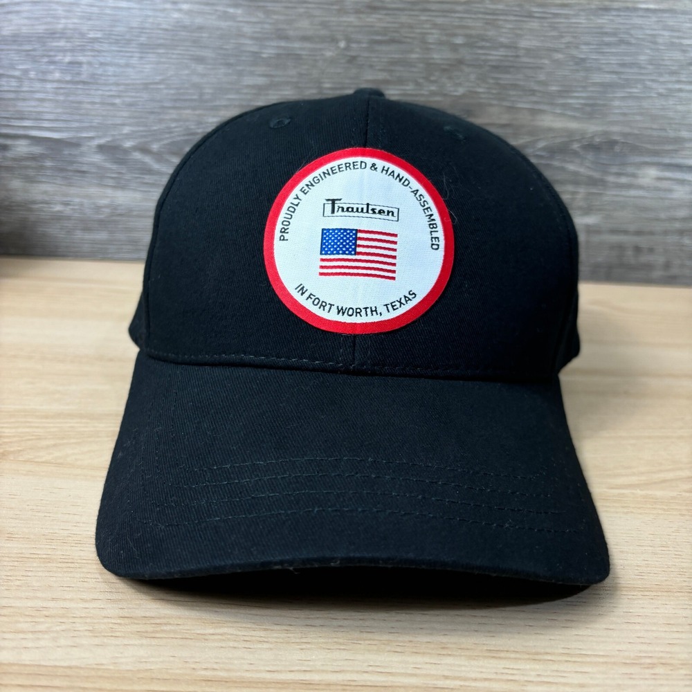 Traulsen Hat‎ Cap Strap Back Black Fort Worth Texas Adjustable Mens